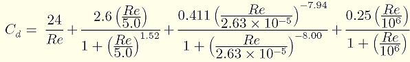 抵抗係数の計算式